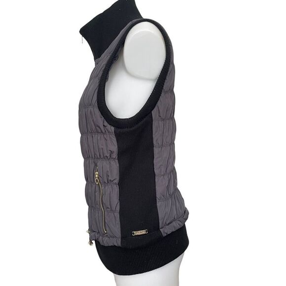 Calvin Klein performance women’s full zip puffer vest in dark gray size large - Picture 3 of 12
